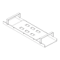 Double sided Horizontal Cable Manager 19